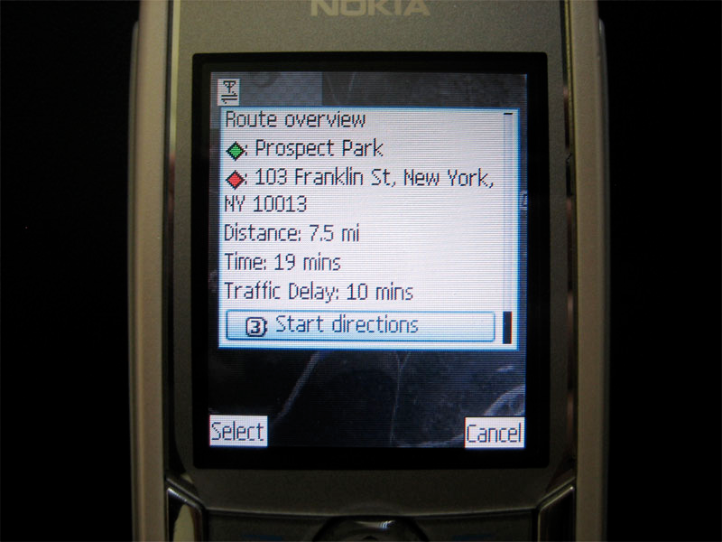 Ilustracija za članak pod nazivom Google Maps na Symbian telefonu